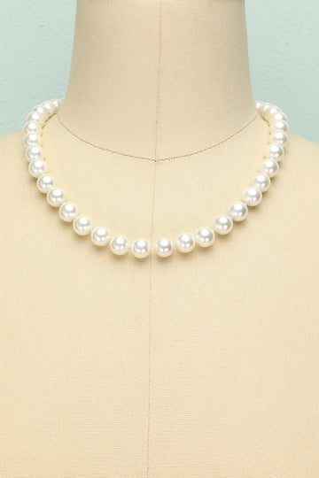 Shell Pearl Necklace - ZAPAKA